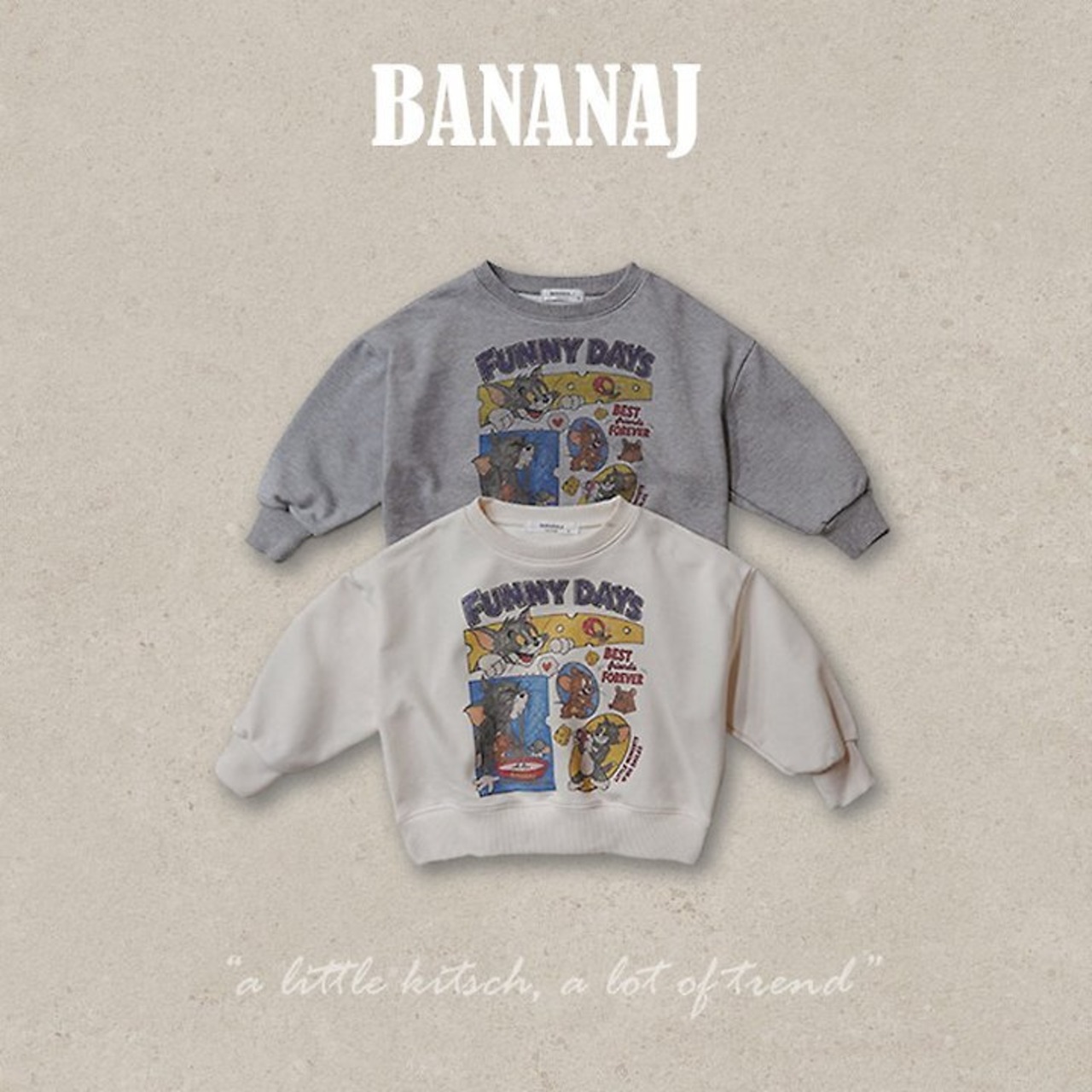 韓国子供服 / BANANA J / 26Autumn / ファニーデイ スウェット / 秋服 / キッズ *XS~JS*