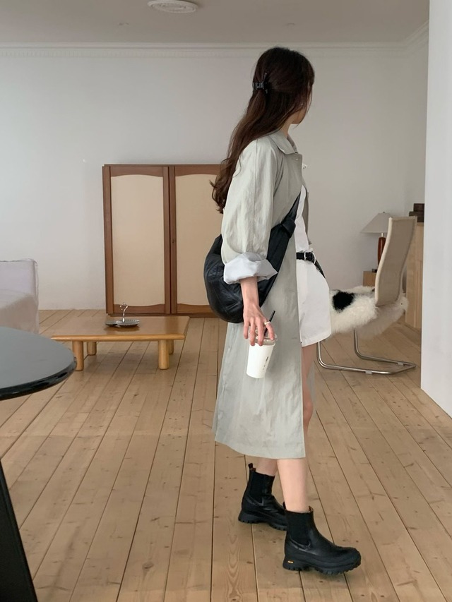 (予約) taffeta / Mood trench coat 2color