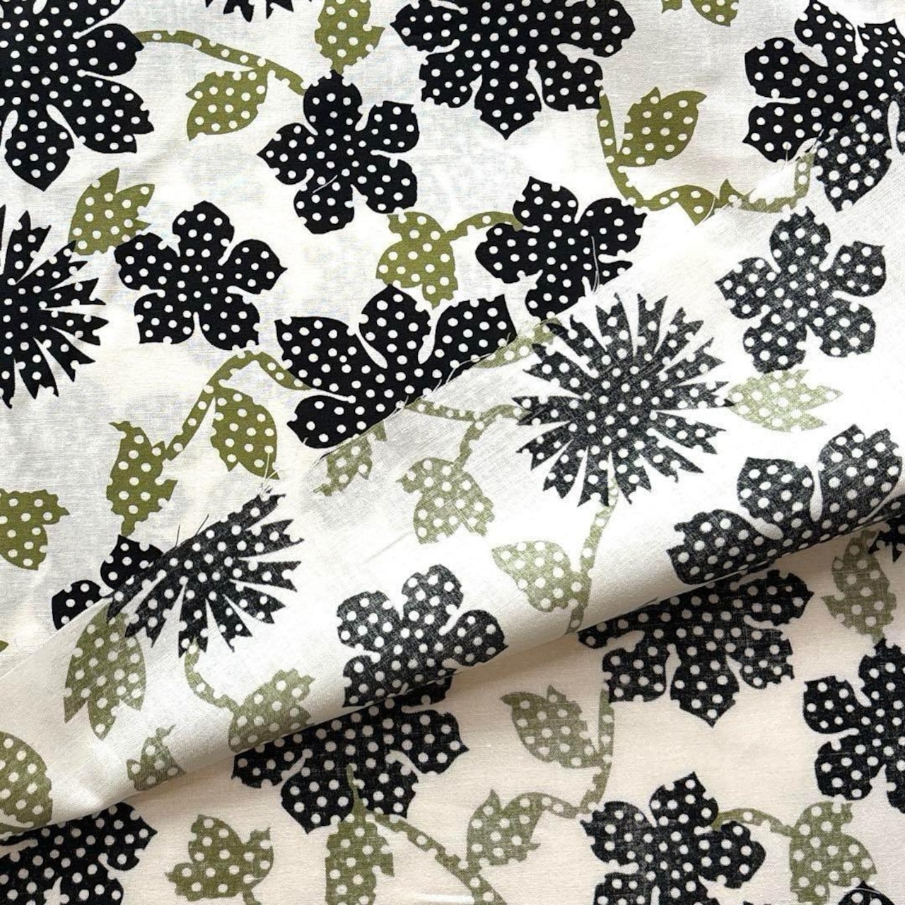 Cdr440-2◆1m◆SM◆綿100%シーチング生地◆花柄◆petitjai