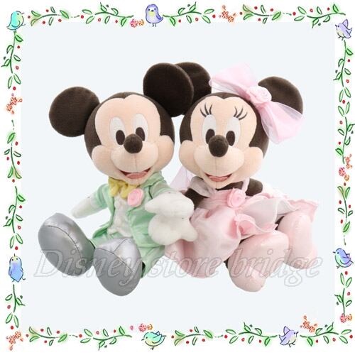 ミッキー ミニー ウェルカムドール カラードレス ディズニーリゾート限定 ウェディングドール ぬいぐるみ ペア ブライダル 結婚祝い プレゼント セット 結婚式