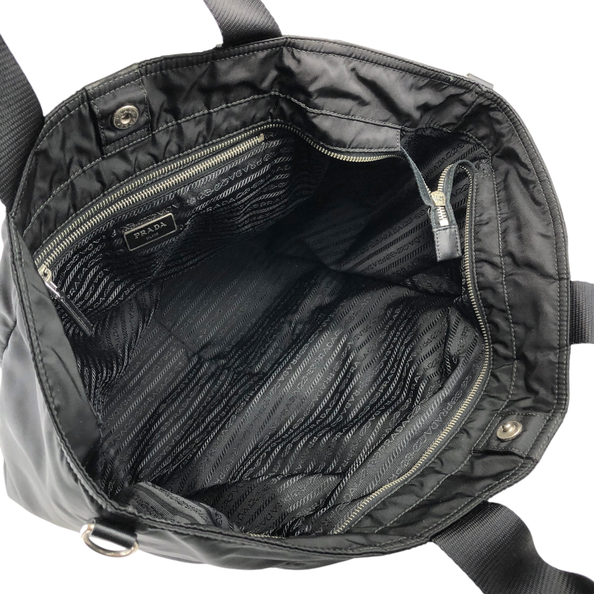 PRADA プラダ トートバッグ ハンドバッグ ナイロン ブラック