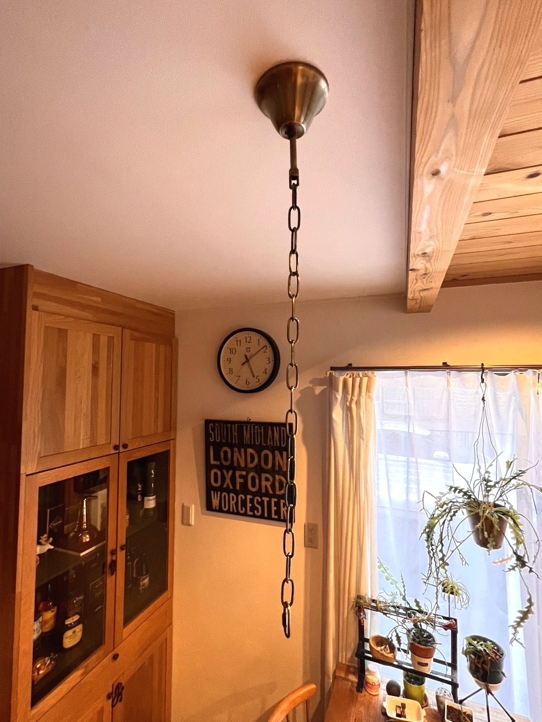 角型シーリング付き天井照明フック 照明チェーンフック お好きな照明