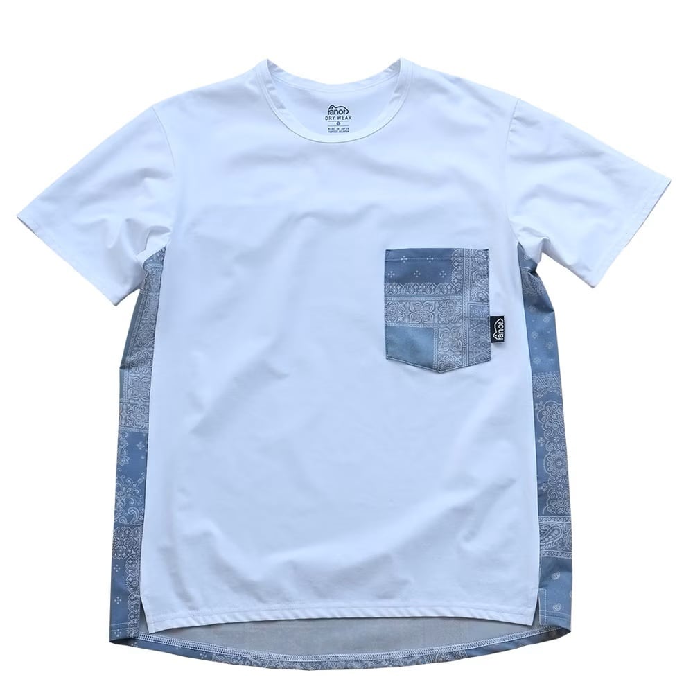 ranor(ラナー) BANDANA T-SHIRT SAND BLUE【restock】