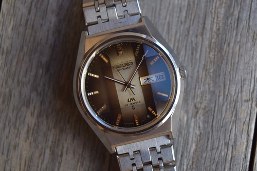 【腕時計】1974年 セイコー ロードマチック メンズ腕時計 自動巻き ゴールド文字盤 ステンレス seiko lordmatic menswatch
