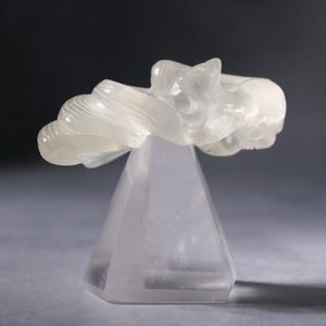 シトリン / 水晶 クリアクォーツ 【九尾狐】/ 彫刻