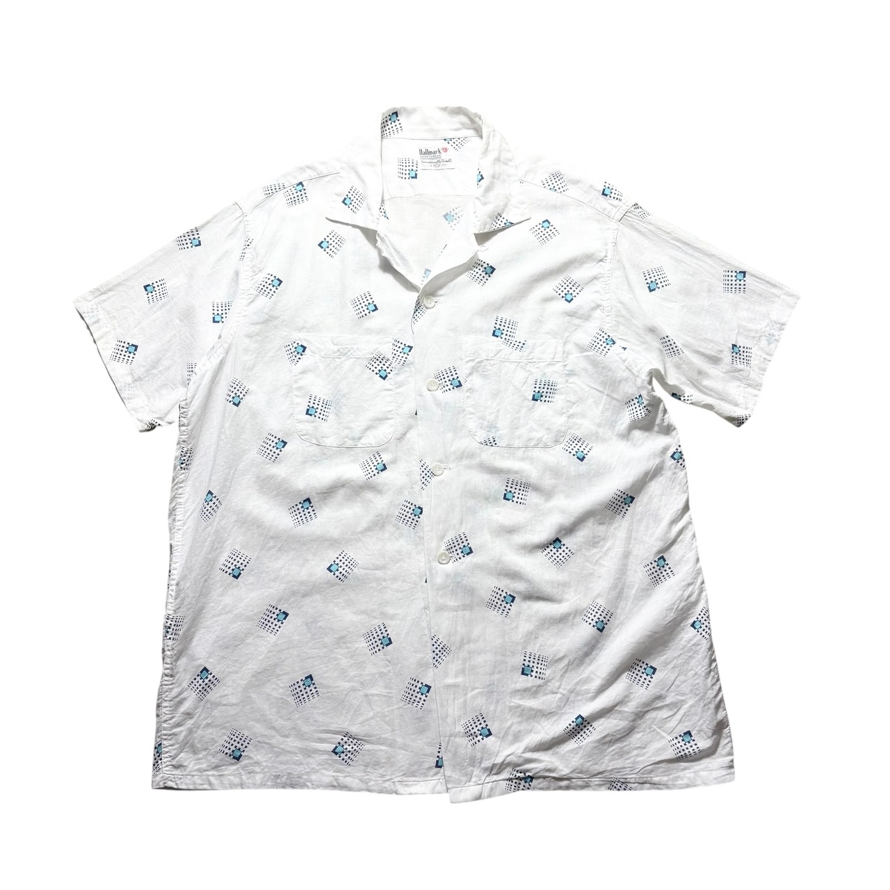 vintage 1950’s open collar cotton shirt “Atomic”
