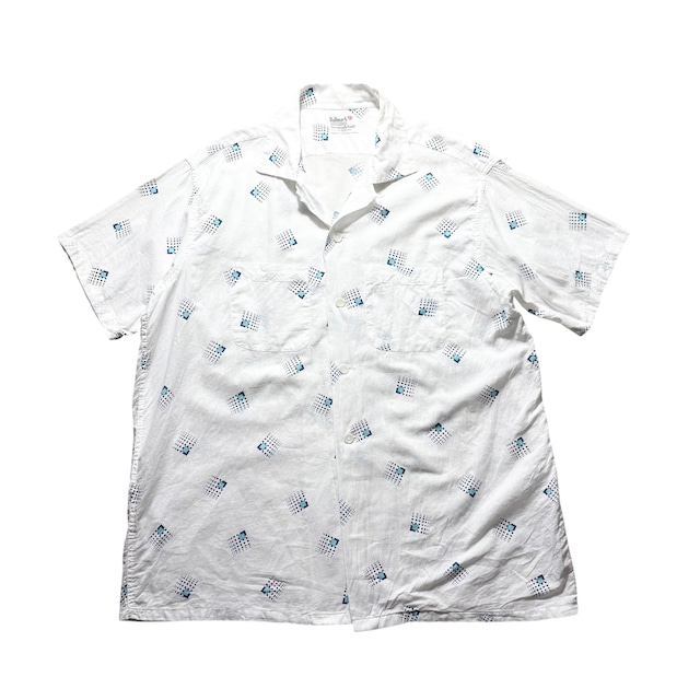 vintage 1950’s open collar cotton shirt “Atomic”