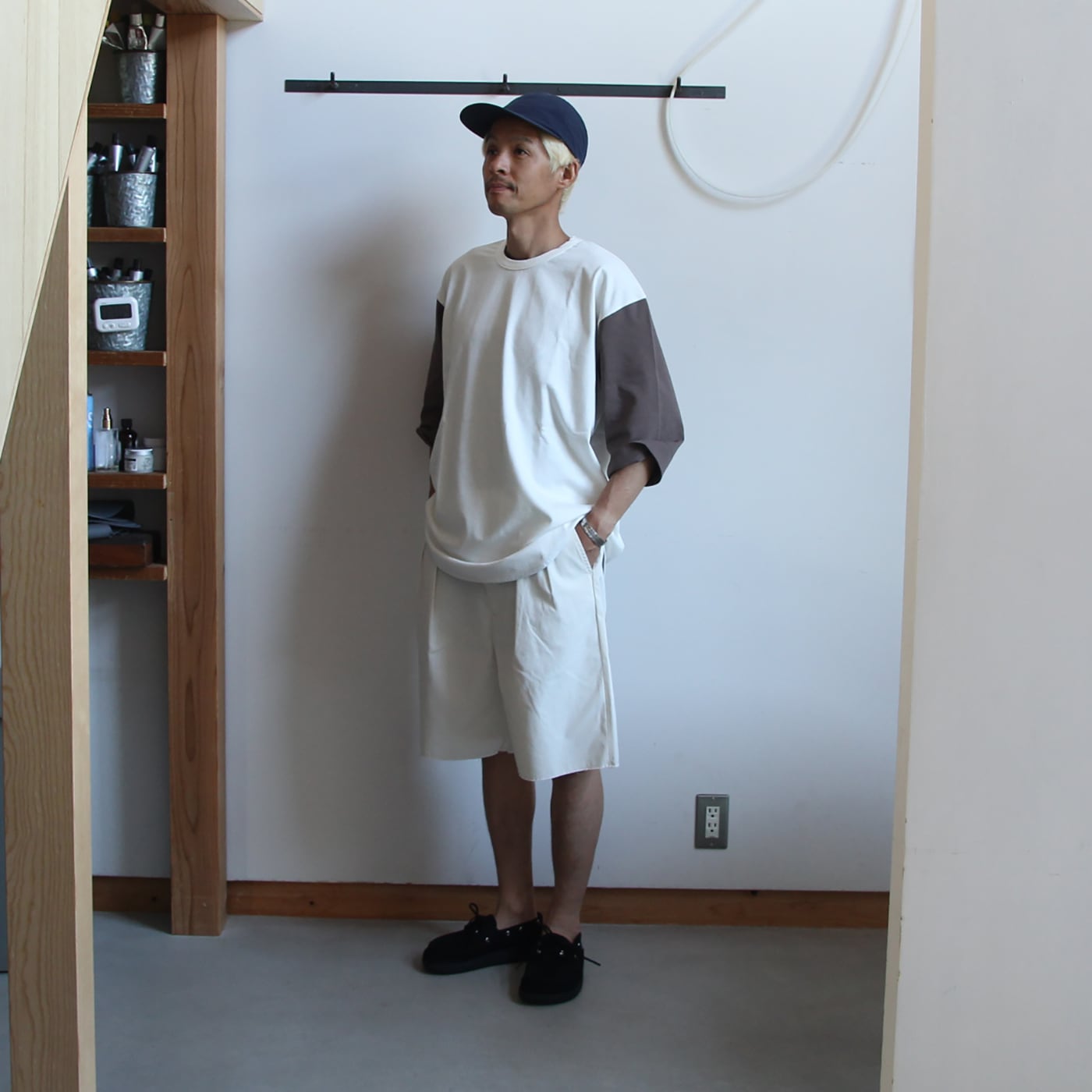 ENDS and MEANS/エンズアンドミーンズ Army Chino Shorts (Ivory