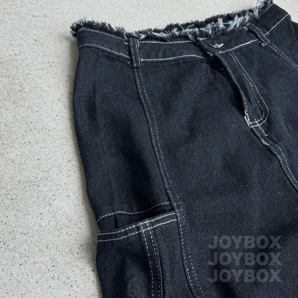 デニム セットアップ ベスト ジレ ロングパンツ 韓国 ストリート