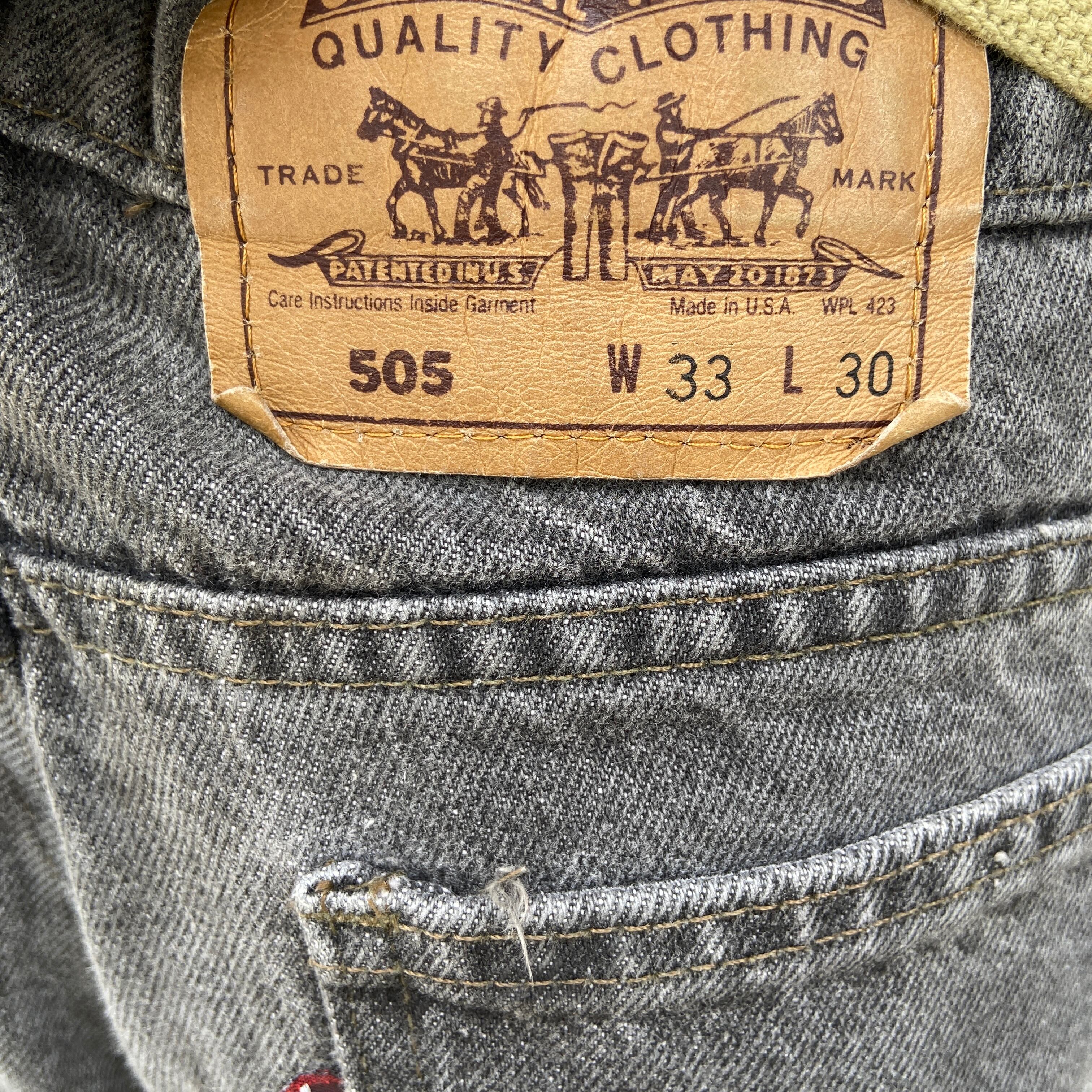 送料無料 90s USA製 Levi's 505 先染めブラックデニムパンツ 送料無料 90s USA製 Levi's 505 先染めブラックデニムパンツ