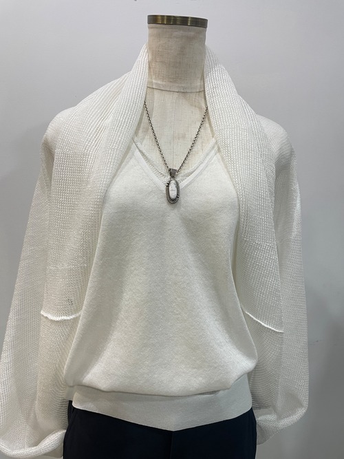 boussole  Linen knit  ボレロ　ジャケットカーディガン
