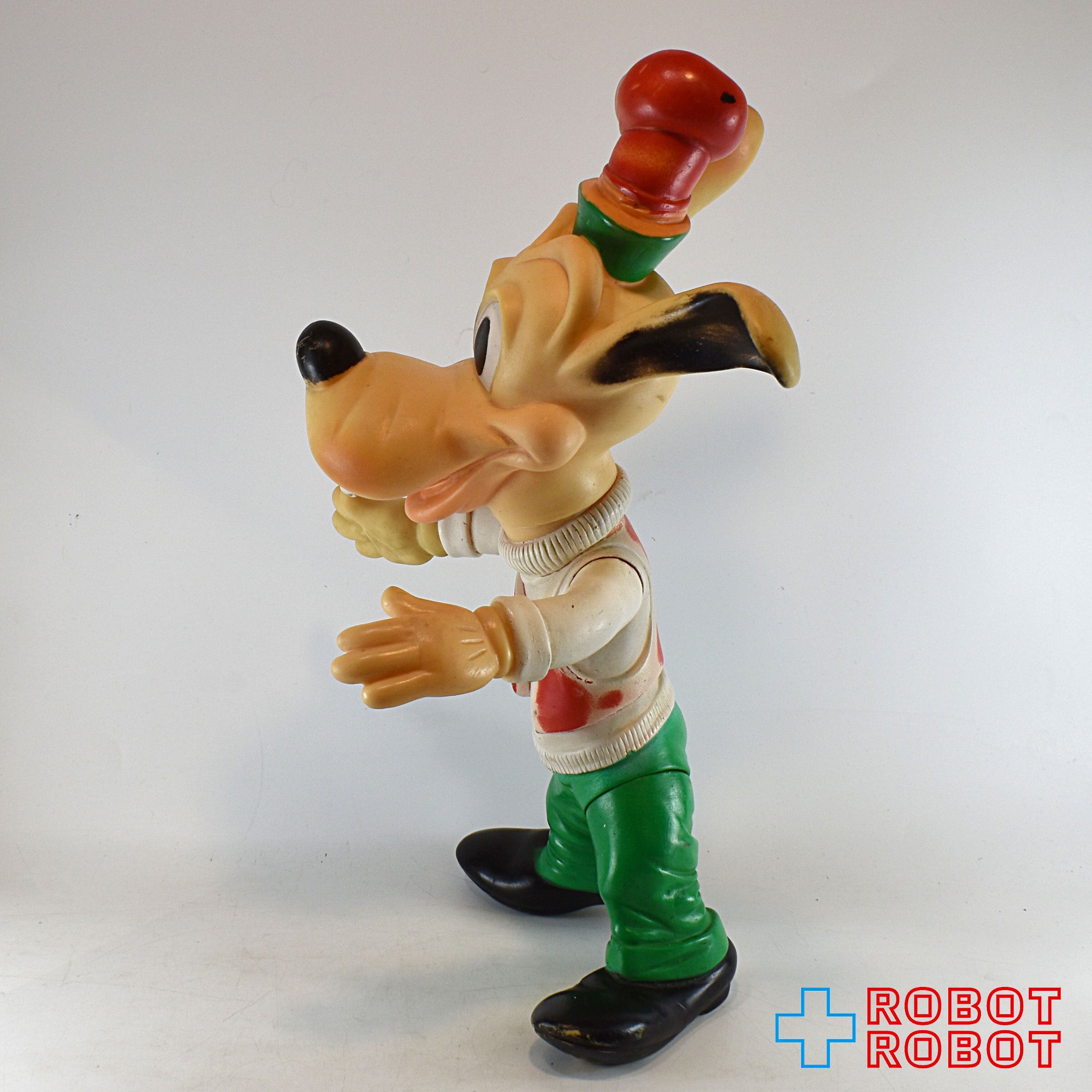 レドラプラスチック製　グーフィー フィギュア 約35cm ウォルトディズニープロダクション グーフィー ソフビ ラバードール