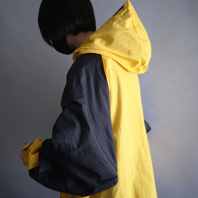 "OLD NAVY" yellow×black over silhouette anorak parka