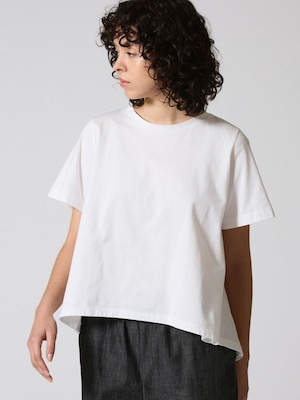 【mizuiro ind ミズイロインド】CREWNECK FLARE T-SHIRT クルーネックフレアTシャツ 2-210059 (3COLORS)