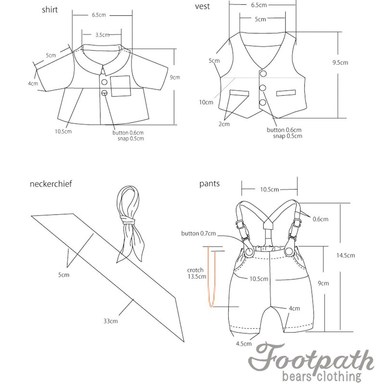 Vsb-0024 Loui brown bear set
