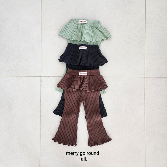 【取寄】merry go round｜skirt bootcut｜スカートブーツカット｜XS-2XL｜kids｜26 autumn