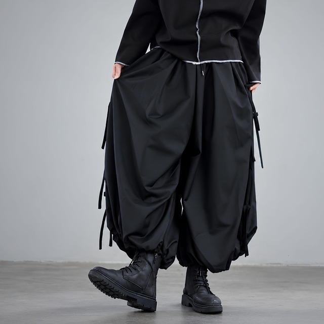 【ORV0008】Draped Harem Pants, Loose Wide-Leg Trousers