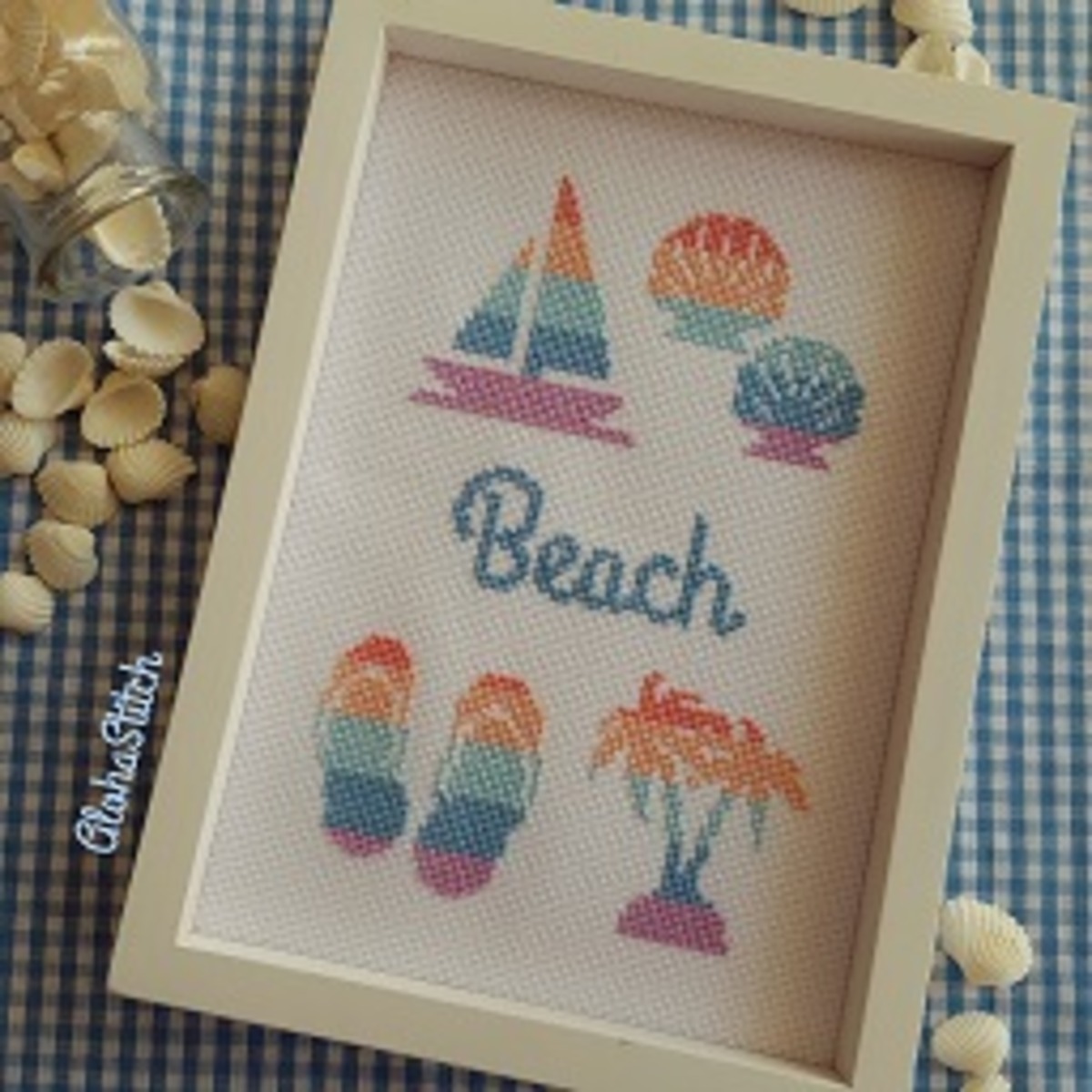 図案 Beach Aloha Stitch クロスステッチのお店 図案 Beach Aloha Stitch クロスステッチのお店