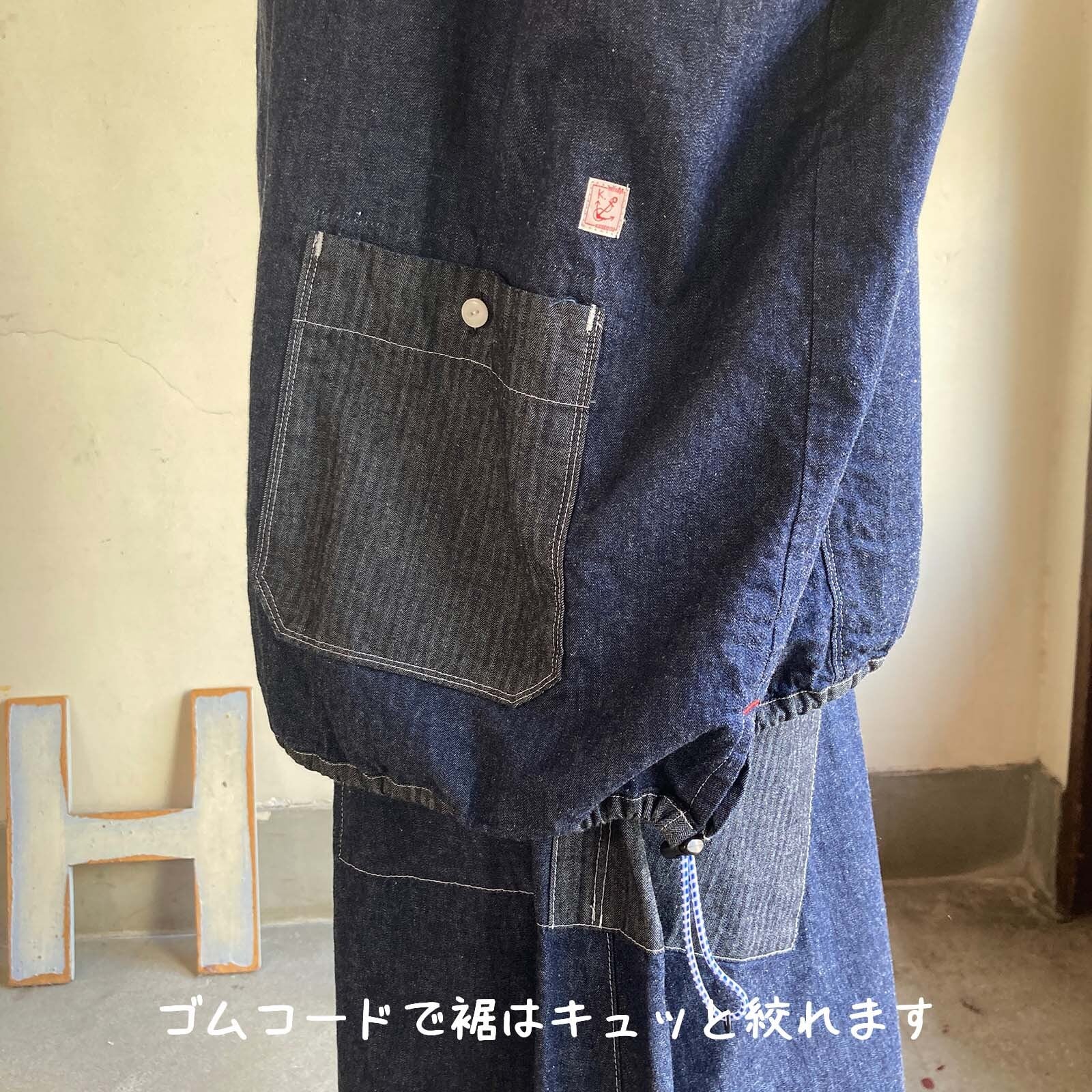 Wide-Tシャツ Girl's ライトオンスデニム/インディゴ 61S13 サイズF