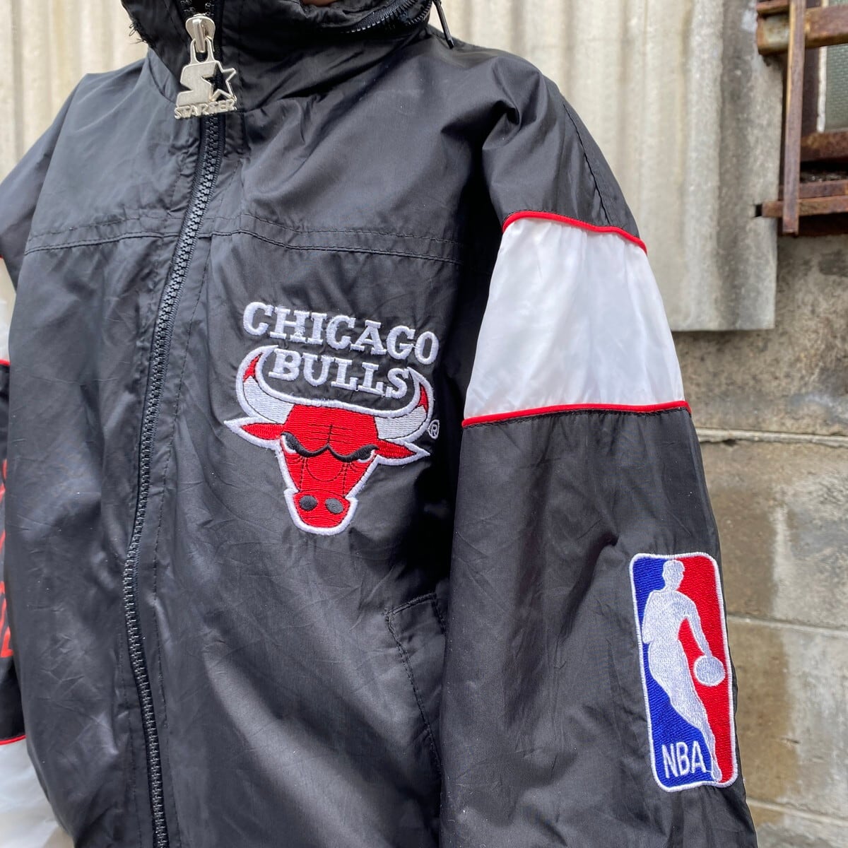 NBA Chicago BULLS シカゴ・ブルズ グレー 黒 ジャージ
