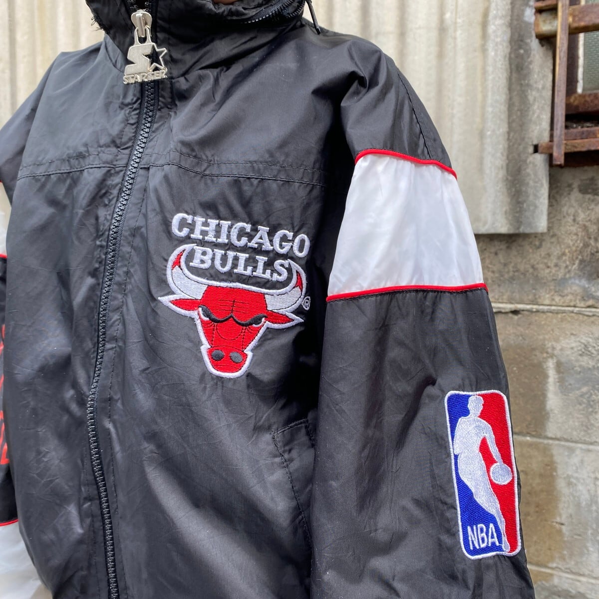 キッズ8歳】90年代 ビンテージ STARTAR スターター CHICAGO BULLS