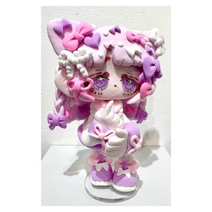 森屋たいと　パープルピンクのリボンちゃん