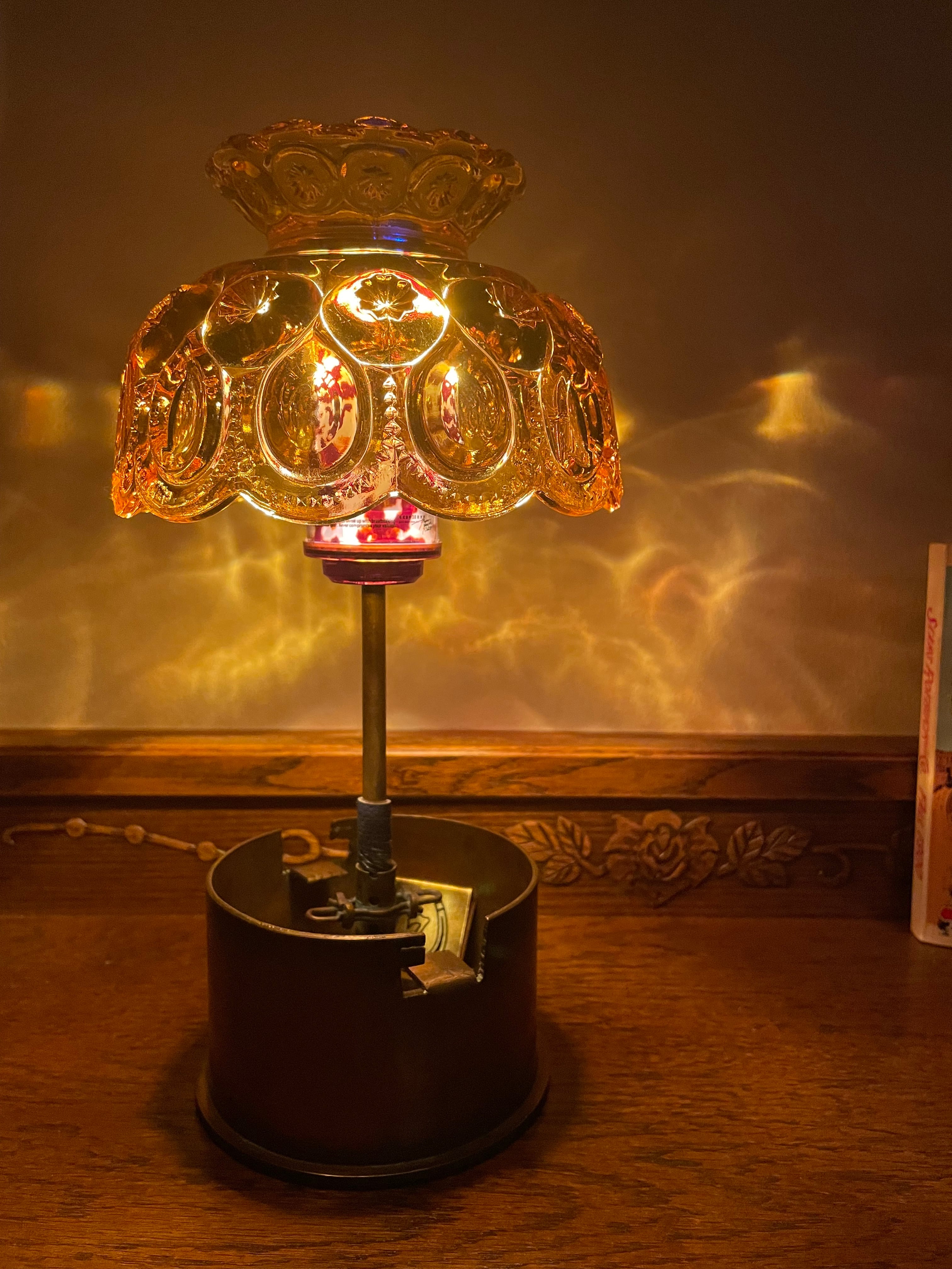 Moon And Stars gold amber Lamp Shade | PAY ID