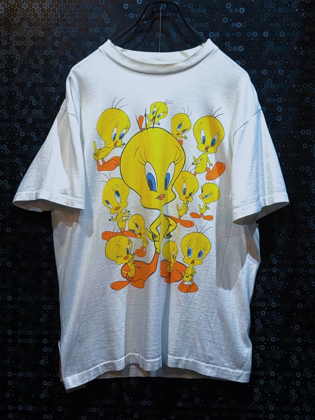 【ÆIEM】"Looney Tunes"vintage many many tweety print T-shirt