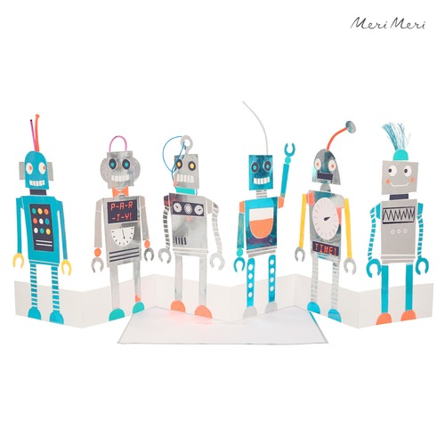 バースデーカード Robot Concertina Card [Meri Meri] 223524