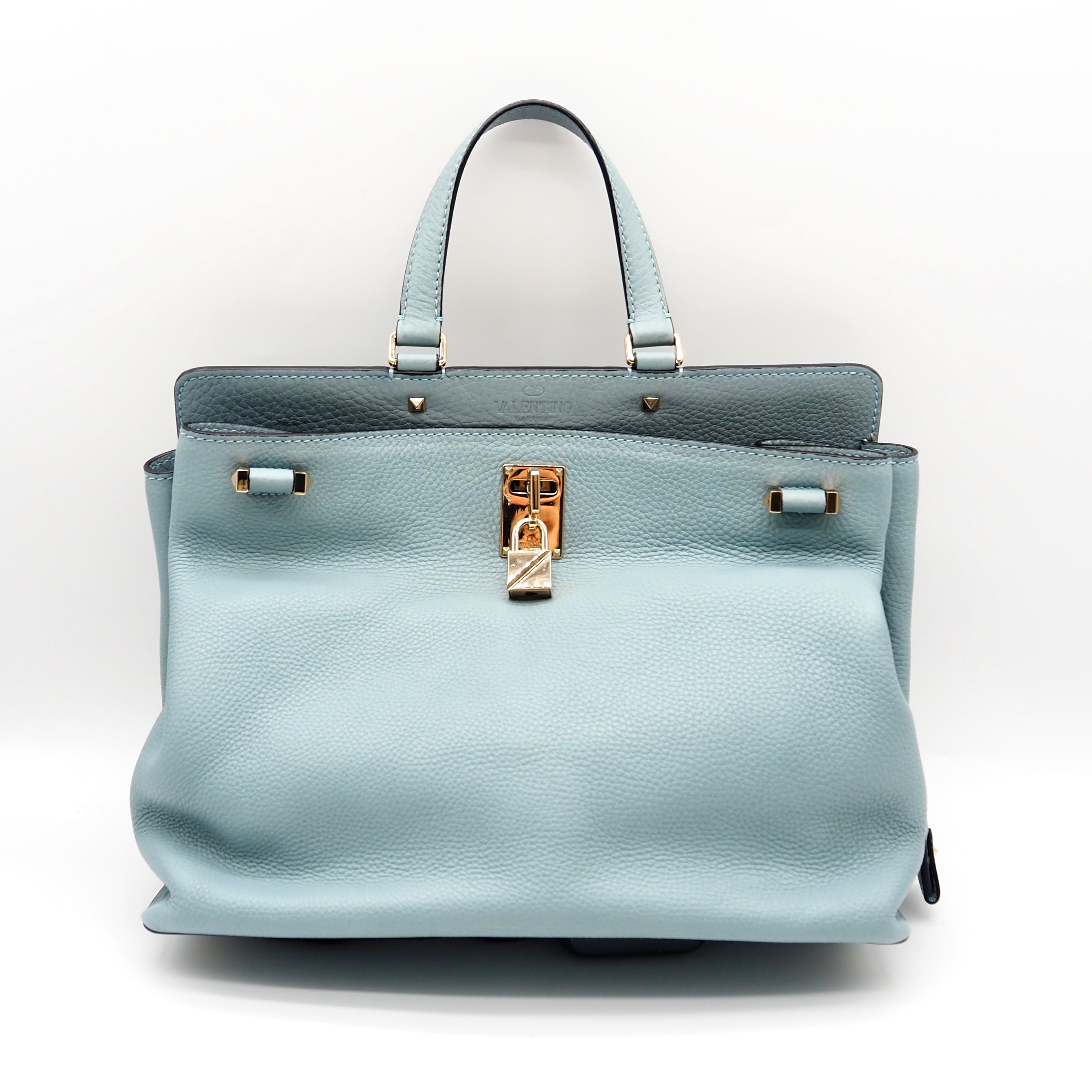 VALENTINO GARAVANI ジョイロック 2wayハンドバッグ バッグ ブルー