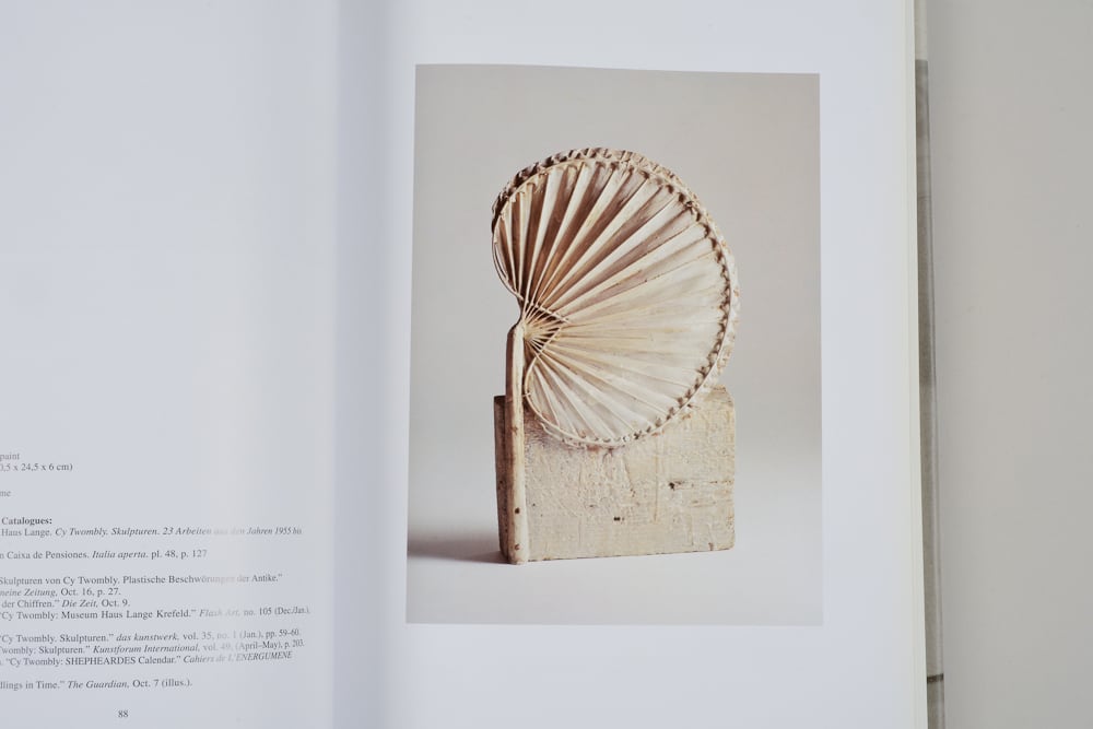 Cy Twombly /Catalogue Raisonne of Sculpture Vol.1 1946-1997 | inhalt