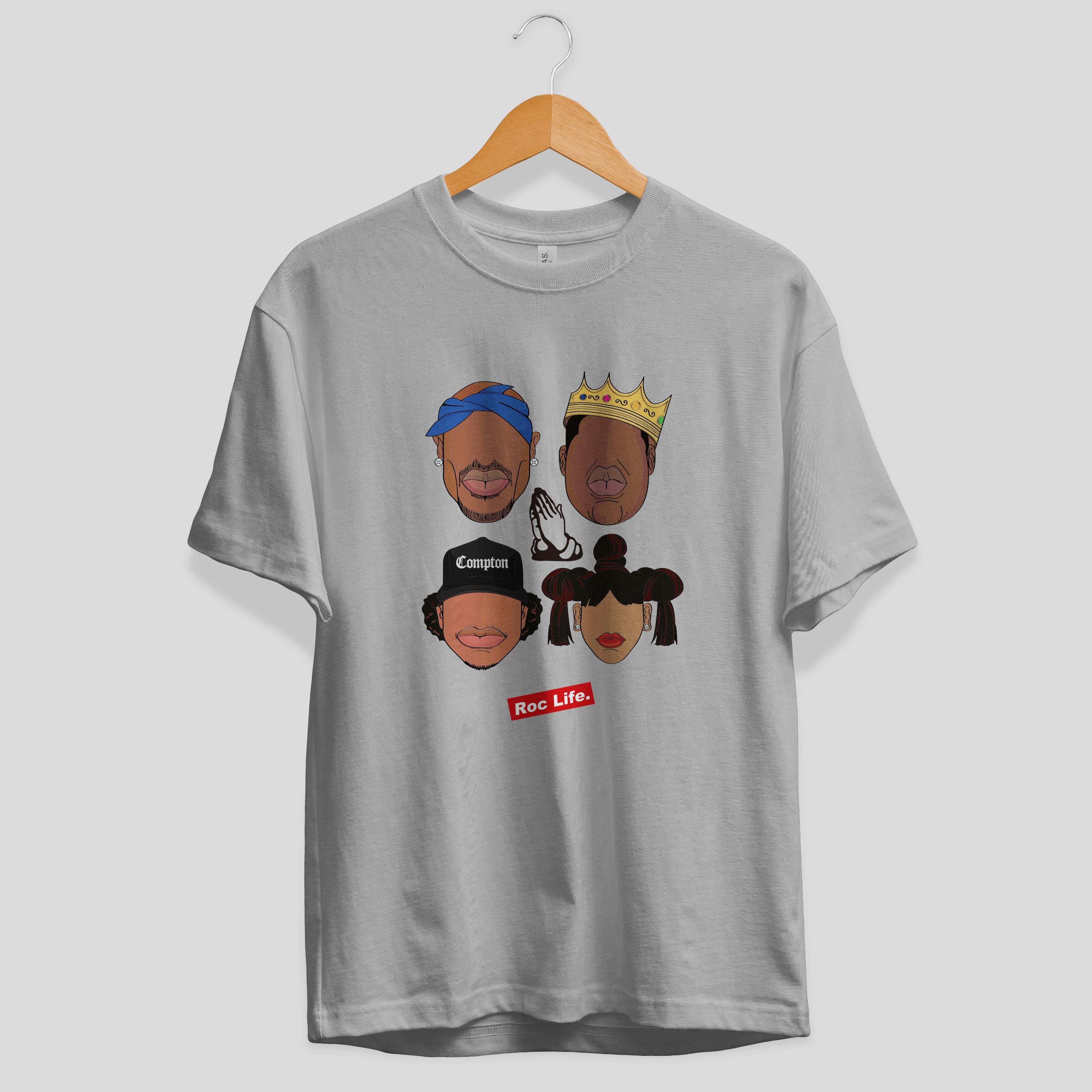 RocLife. T-Shirts HIPHOP Legends (white) | Roc Life WEB Store powered by  BASE