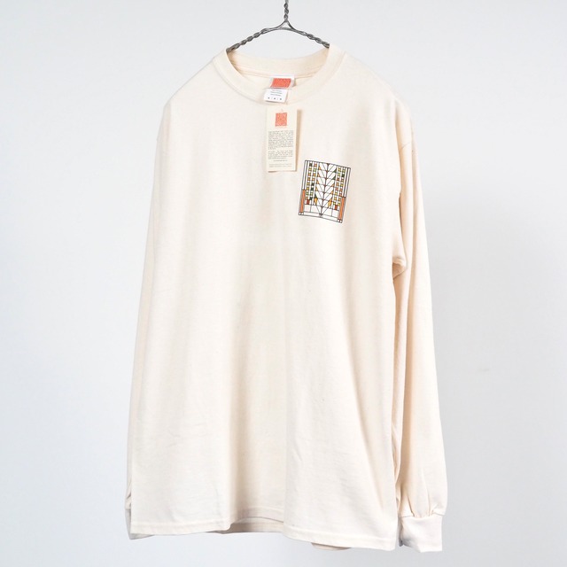 【NEW】FRANK LLOYD WRIGHT"TREE OF LIFE"Window   l/s T-shirt M /新品 フランクロイドライト 長袖Tシャツ