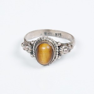 Tiger eye Silver Ring (used)