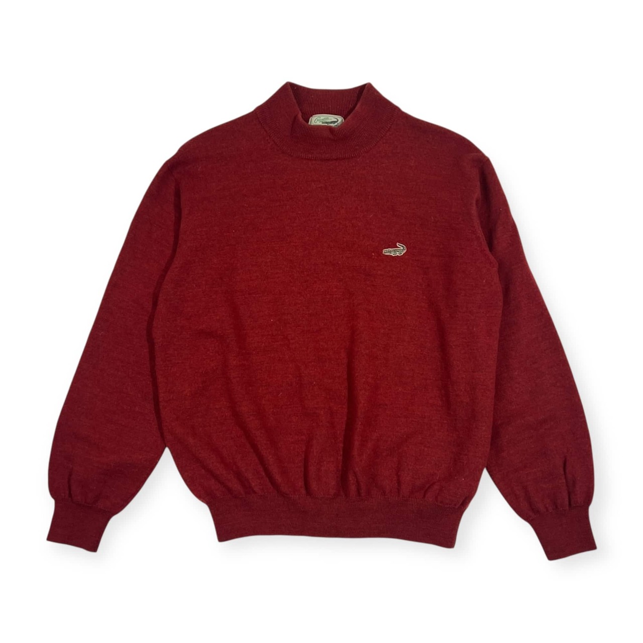 CROCODILE クロコダイル ウール ニット セーター L/えんじ色 メンズ
