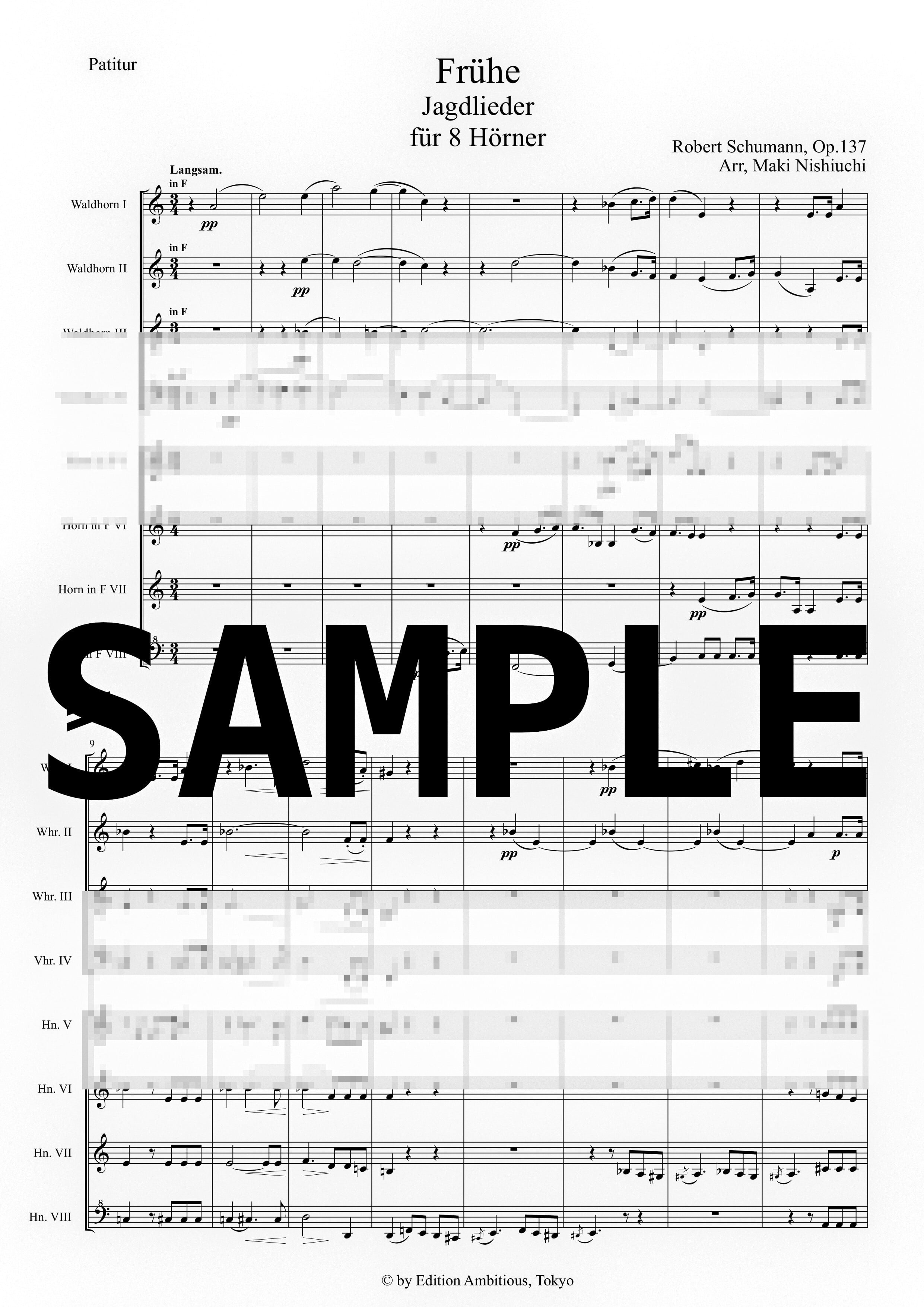 Horn / ホルン楽譜 | エディション・アンビシャス / Edition Ambitious