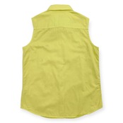 80s 90s LACOSTE ラコステ 文字ワニ ボタンダウン BD ノースリーブ シャツ ブラウス サイズ 40 /ファブリカ/日本製/ビンテージ