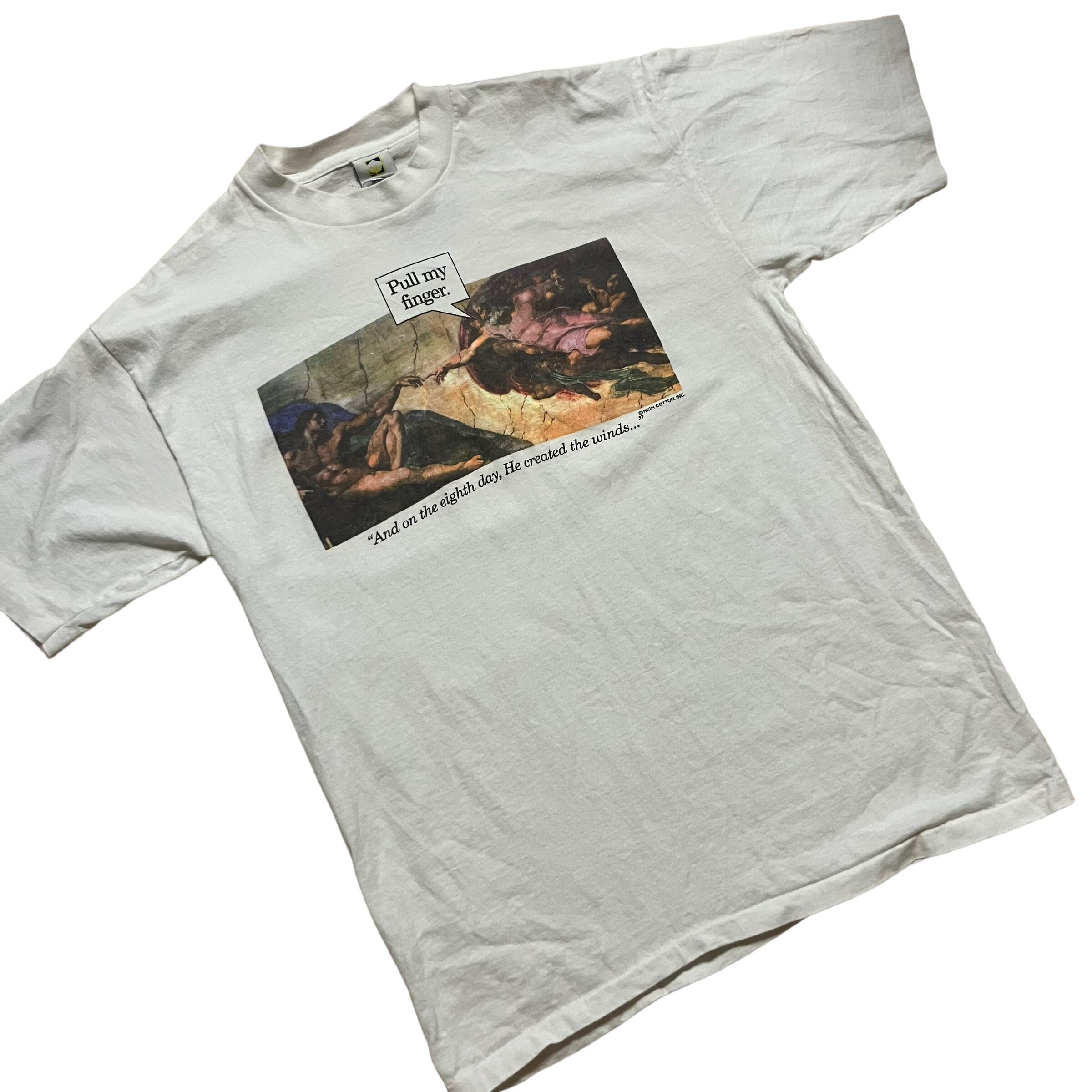 Michelangelo】Parody Printed T Shirt L 