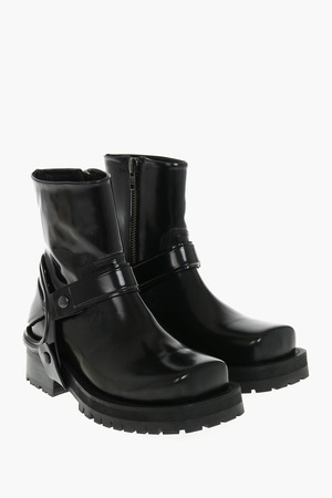 DIESEL ブーツ カーフレザー・ラバー