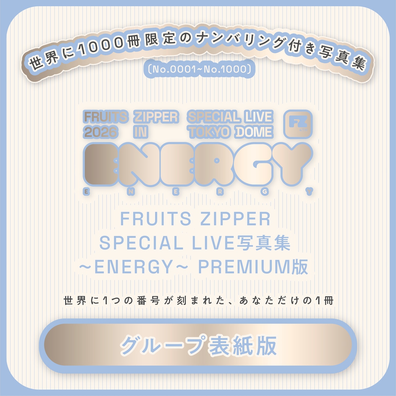 【PREMIUM版】FRUITS ZIPPER SPECIAL LIVE写真集 グループ表紙ver.