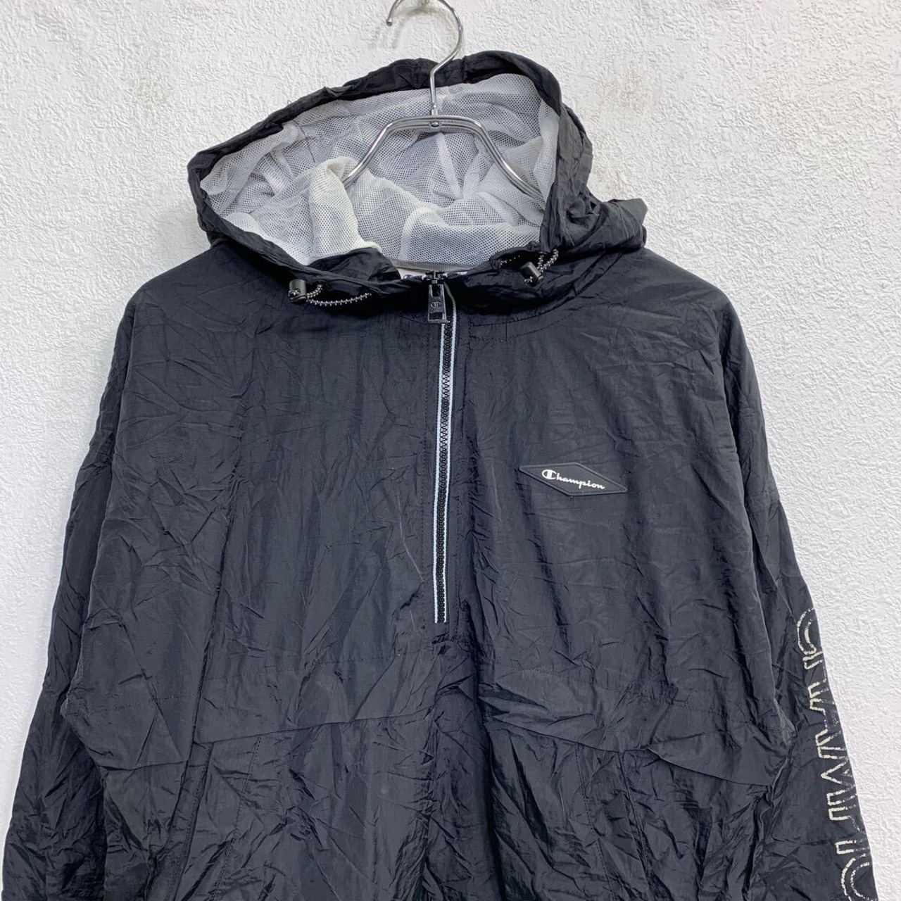 Champion ナイロンジャケット Sサイズ チャンピオン ハーフジップ 