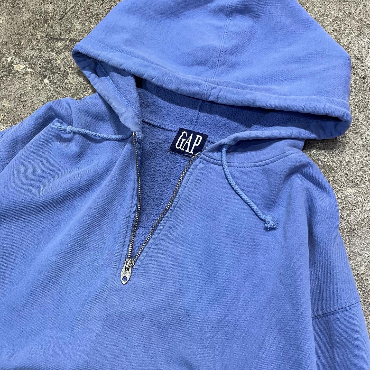 90s GAP half zip big silhouette sweat hoodie | What'z up