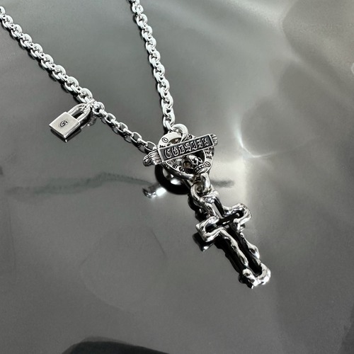 OPEN CROSS NECKLACE T-BAR / オープンクロスTバーネックレス