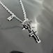 OPEN CROSS NECKLACE T-BAR / オープンクロスTバーネックレス