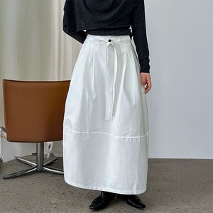 ウエストストラップAラインスカート　　233036