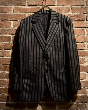 【Caka act3】70’s Stripe Pattern Vintage Single Breasted Tailored Jacket