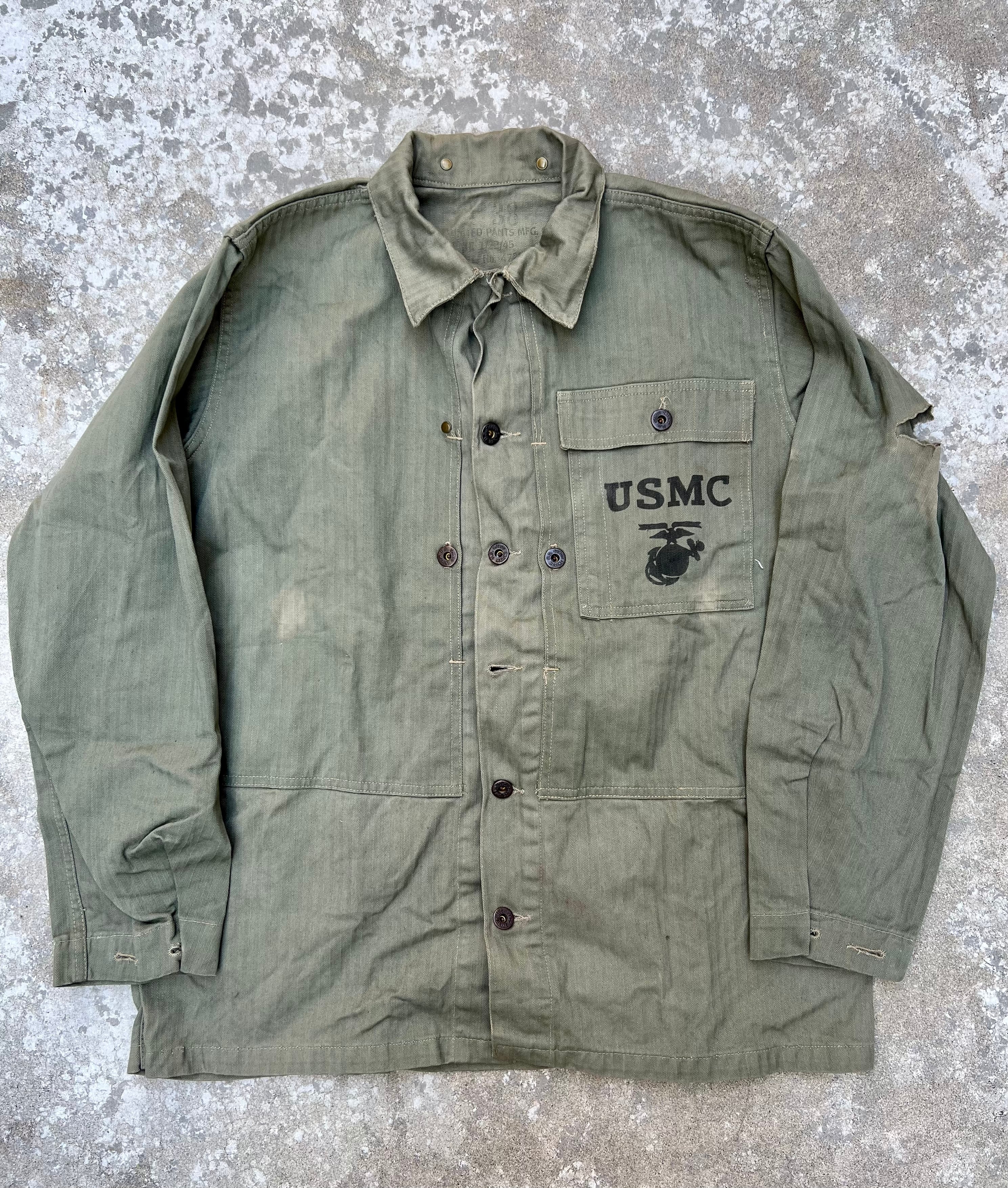 40's USMC M-44 HBT Jacket Vintage | THIRD HANDS DESIGN リメイク