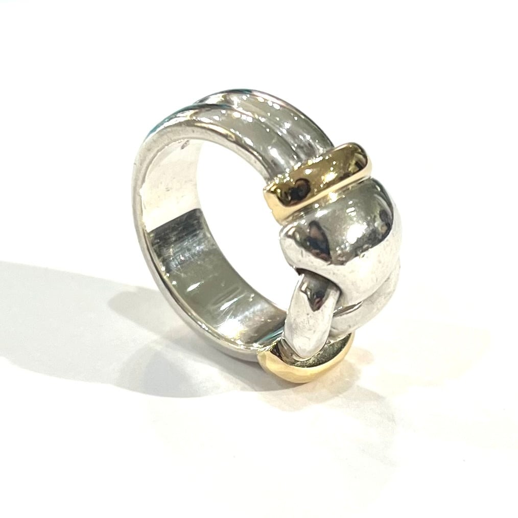 TIFFANY & Co.】【14号】ティファニー ワイド ノット リング／SV925