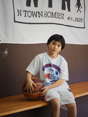 “I AM ON YOUR SIDE”T-shirt(DRY) colour White×Red×Blue