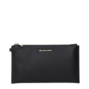 【新品】MICHAEL KORS マイケルコース レディース クラッチバッグ レザー ブラック 35S4GTVW3LBLACK